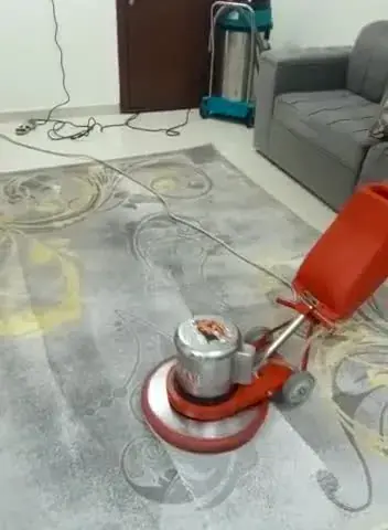 تنظيف سجاد صالة رمادي