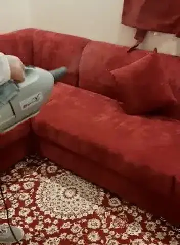 تعقيم كنب منزلي بجهاز الضباب — تعقيم